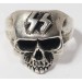 RD4799.)WAFFEN-SS SILVER TOTENKOPF SKULL RING