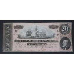 US4903.)CONFEDERATE SERIES 1864 $20 NOTE