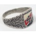 OC4909.)WAFFEN-SS NORWEGIAN VOLUNTEER'S SILVER RING