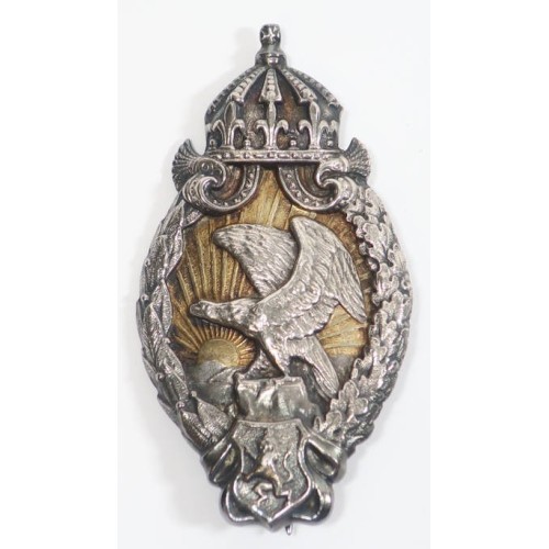 OC4894.)WWI IMPERIAL BULGARIAN OBSERVER'S BADGE