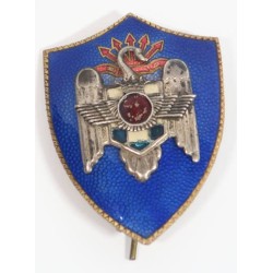 OC4892.)SPANISH CIVIL WAR PILOT'S SCHOOL ENAMEL BADGE