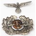 G125.)GERMAN ARMY VISOR CAP EAGLE AND WREATH SET