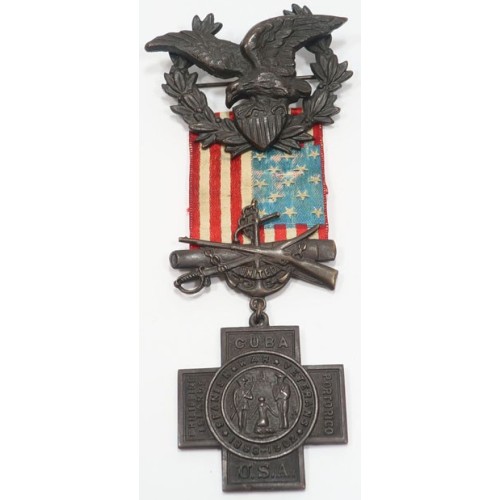 US3929.)SPANISH-AMERICAN WAR VETERAN'S SERVICE MEDAL