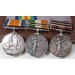 OC4522.)SET OF FIVE BRITISH CAMPAIGN AND SERVICE MEDALS