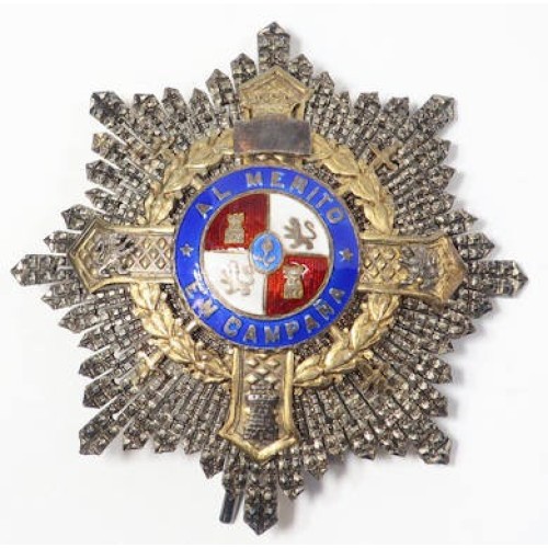 OC4526.)SPANISH CIVIL WAR FIELD CAMPAIGN BREAST STAR