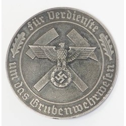 G4495.)3rd REICH MINE RESCUE SERVICE MEDAL 1st CLASS