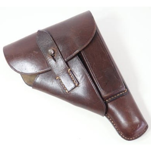 G4630.)3rd REICH GERMAN WALTHER PPK BROWN LEATHER HOLSTER