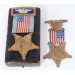 US4657.)TWO CASED CIVIL WAR GAR VETERAN'S MEDALS