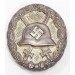 G255.)CASED 1936 SPANISH WOUND BADGE IN SILVER