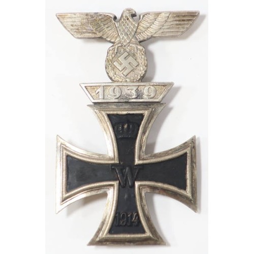 RD316.)1914 IRON CROSS 1st CLASS WITH '39 SPANGE I ATTACHED